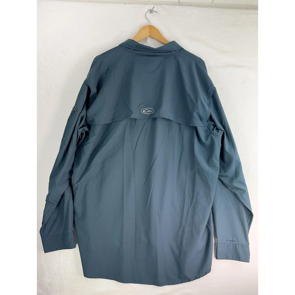 Drake Shirt Mens XL Long Sleeve SolShield Vented Fishing‎ Outdoor Performance